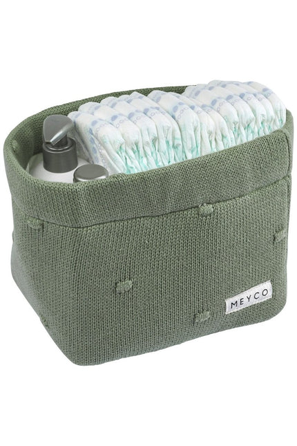 Meyco Commodemandje Small Mini Knots Forest Green - Meyco - Babywinkel - 4054703230789