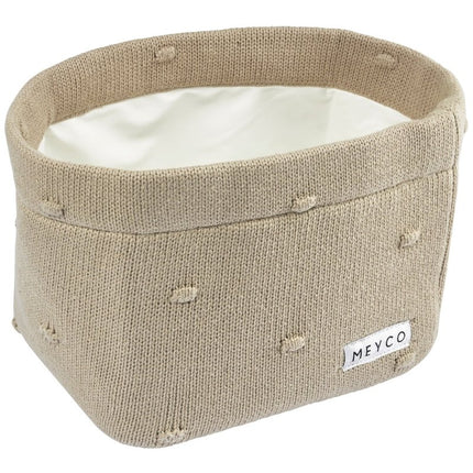 Meyco Commodemandje Small Mini Knots Sand - Meyco - Babywinkel - 4054703230796
