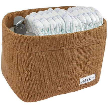 Meyco Commodemandje Small Mini Knots Toffee - Meyco - Babywinkel - 4054703230888