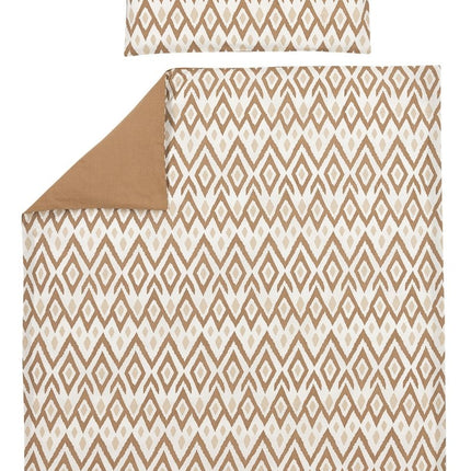 Meyco Dekbedovertrek 100X135cm Ikat Sand Toffee - Meyco - Babywinkel - 4054703435764