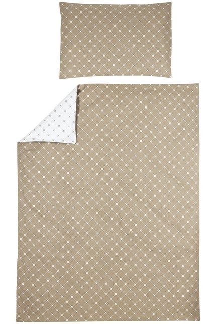 Meyco DekbedovertrekxMrs. Keizer 120X150cm Louis Taupe - Meyco - Babywinkel - 4054703436617