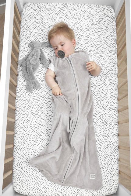 Meyco Hoeslaken Jersey 70X140/150 Cheetah Grijs koop je bij Babywinkel