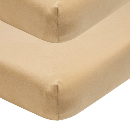 Meyco Hoeslaken Jersey Warm Sand 40x80/90 cm 2st - Babywinkel - 4054703632118