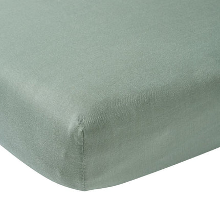 Meyco Hoeslaken Jersy Boxmatras Stone Green 75x95cm - Meyco - Babywinkel - 4054703566222