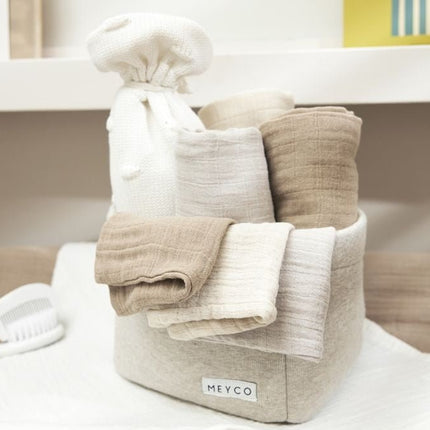 Meyco Hydrofiele Doek 3 - Pack Soft Sand/Greige/Taupe 70X70cm - Meyco - Babywinkel - 4054703152432