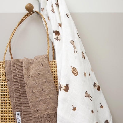 Meyco Hydrofiele Doek Animals 2 - Pack Toffee 120X120cm - Meyco - Babywinkel - 4054703152067