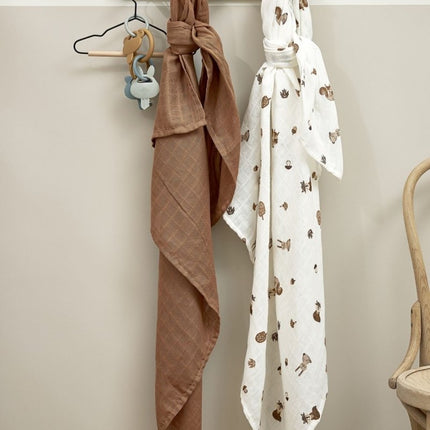 Meyco Hydrofiele Doek Animals 2 - Pack Toffee 120X120cm - Meyco - Babywinkel - 4054703152067