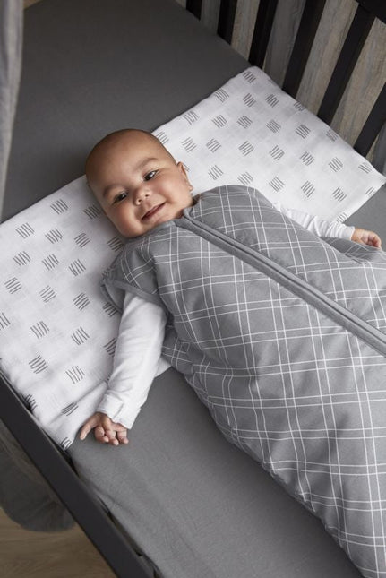 Meyco Hydrofiele Doek Block Stripe Grijs 3st koop je bij Babywinkel