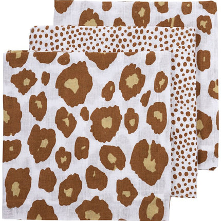 Meyco Hydrofiele Doek Cheetah Camel 3st - Meyco - Babywinkel - 4054703452303