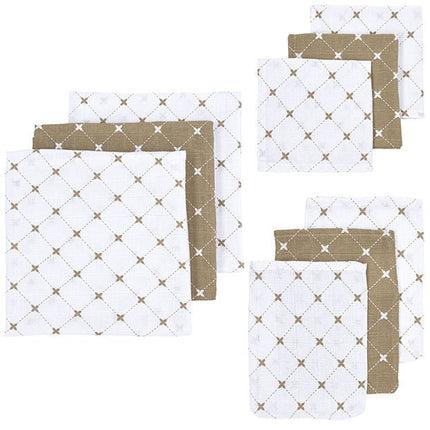 Meyco Hydrofiele DoekxMrs. Keizer Set 9St Louis Taupe - Meyco - Babywinkel - 4054703450613