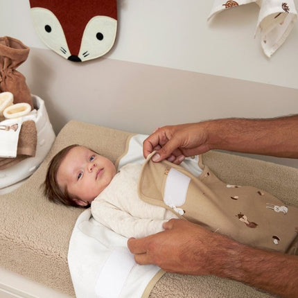 Meyco Inbakerdoek Forest Animals Sand - Babywinkel - 4054703201017