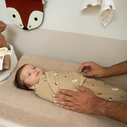 Meyco Inbakerdoek Forest Animals Sand - Babywinkel - 4054703201017