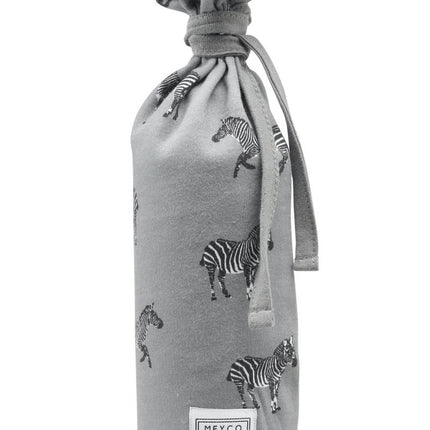 Meyco Kruikenzak Zebra Animal Grijs - Meyco - Babywinkel - 4054703518443