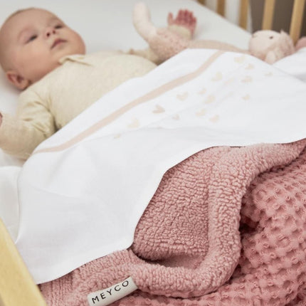 Meyco Ledikantdeken Old Pink 100X150cm - Meyco - Babywinkel - 4054703218107