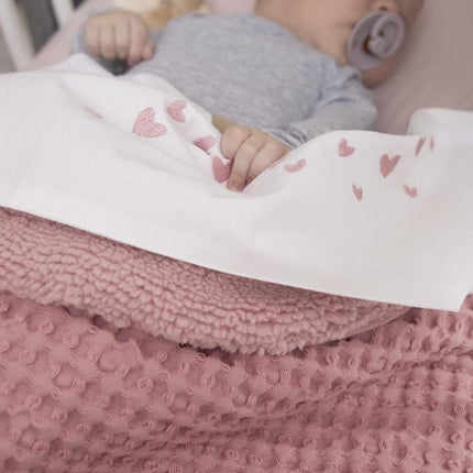 Meyco Ledikantdeken Old Pink 100X150cm - Meyco - Babywinkel - 4054703218107