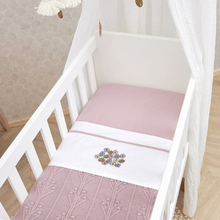 Meyco Ledikantdeken Romantic Flower Lilac - Meyco - Babywinkel - 4054703753981