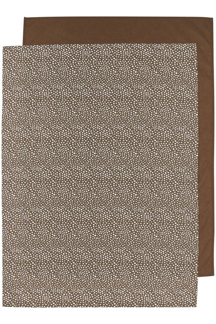 Meyco Ledikantlaken 2St Cheetah Choclolate/ Choclolate koop je bij Babywinkel