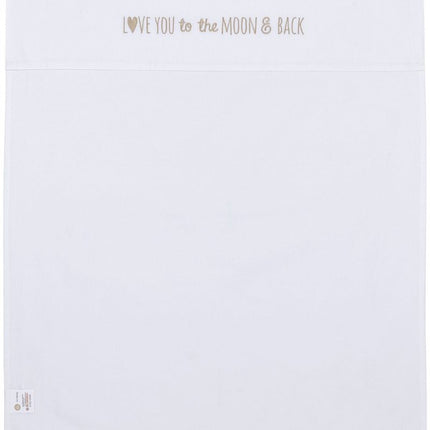 Meyco Ledikantlaken Love You To The Moon & Back Sand 100X150cm - Meyco - Babywinkel - 4054703148664