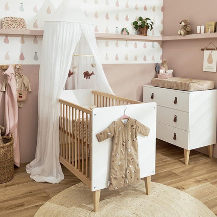 Meyco Ledikantlaken Love You To The Moon & Back Sand 100X150cm - Meyco - Babywinkel - 4054703148664
