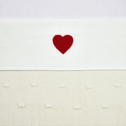 Meyco Ledikantlaken Sweet Heart Red 100X150cm - Meyco - Babywinkel - 4054703625929