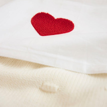 Meyco Ledikantlaken Sweet Heart Red 100X150cm - Meyco - Babywinkel - 4054703625929