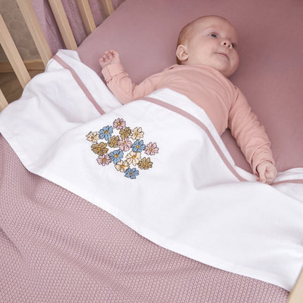 Meyco Ledikantlaken Vintage Flower Lilac - Meyco - Babywinkel - 4054703414875