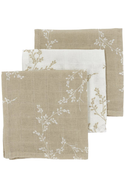 Meyco Monddoekje 3St Branches Sand - Meyco - Babywinkel - 4054703457681