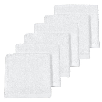 Meyco Monddoekje 6St Basic Badstof Wit - Meyco - Babywinkel - 4054703116007