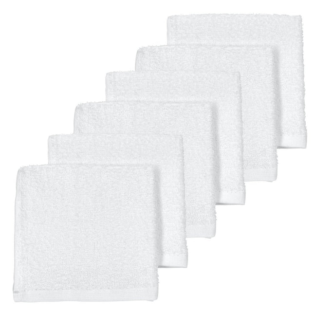 Meyco Monddoekje 6St Basic Badstof Wit - Meyco - Babywinkel - 4054703116007