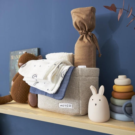 Meyco Monddoekje Moon 3 - Pack Hydrofiel Indigo 30X30cm - Meyco - Babywinkel - 4054703152333