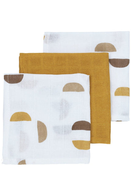 Meyco Monddoekje Shapes Honey Gold 3st - Meyco - Babywinkel - 4054703457995