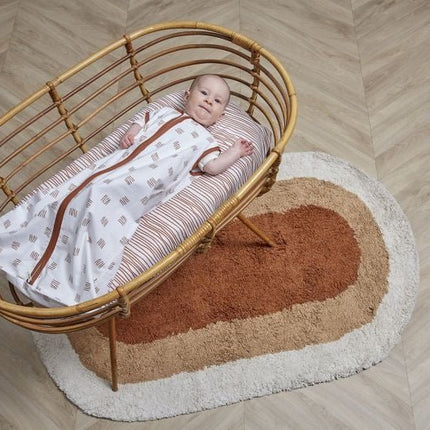 Meyco Slaapzak Baby Block Stripe Camel - Meyco - Babywinkel - 4054703410228