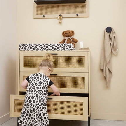 Meyco Slaapzak Baby Overall Jumper 92cm Leopard Sand Melange - Meyco - Babywinkel - 4054703746808