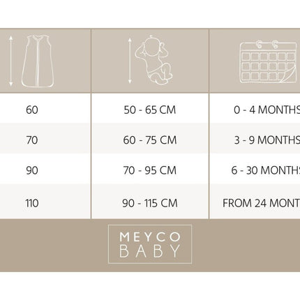 Meyco Slaapzak Baby Stripe Hydrofiel Sand - Meyco - Babywinkel - 4054703194319