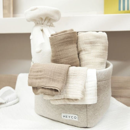 Meyco Washandje 3 - Pack Offwhite/Soft Sand/Taupe 20X17cm - Meyco - Babywinkel - 4054703208115