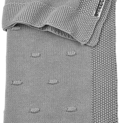 Meyco Wiegdeken Knots Grijs - Meyco - Babywinkel - 4054703330595