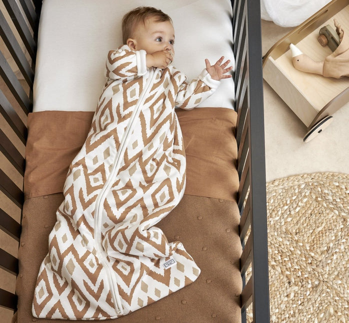 Meyco Wieglaken 2St Ikat Sand Toffee koop je bij Babywinkel