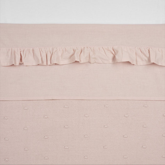Meyco Wieglaken Ruffle Soft Pink koop je bij Babywinkel