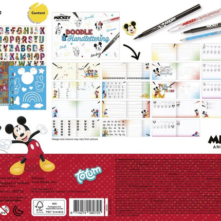 Mickey Mouse Hand Lettering Set - Babywinkel - 8714274580725