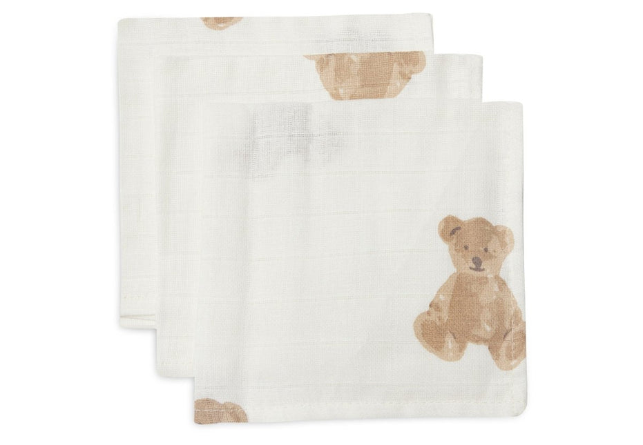 Monddoekje Hydrofiel - Teddy Bear - 3 Stuks - Babywinkel - 8717329369450