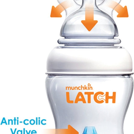Munchkin Babyfles 3 Delig Latch Zuigfles 120ml - Munchkin - Babywinkel - 5019090116244