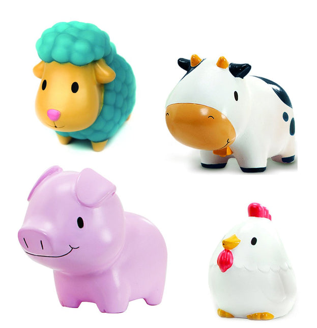 Munchkin Badspeelgoed Waterspuidende Boerderij Dieren 4St - Munchkin - Babywinkel - 5019090120005