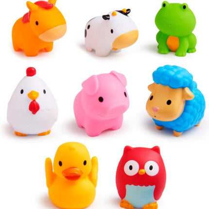 Munchkin Badspeelgoed Waterspuidende Boerderij Dieren 8St - Munchkin - Babywinkel - 5019090119665