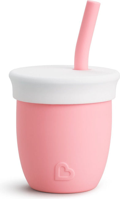 Munchkin Rietjesbeker Silicone Pink - Munchkin - Babywinkel - 5019090900553