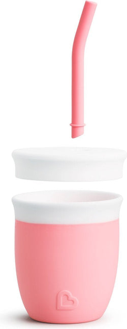 Munchkin Rietjesbeker Silicone Pink - Munchkin - Babywinkel - 5019090900553