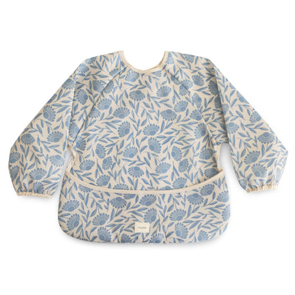 <tc>Mushie</tc> Babero Flores Azules Manga Larga