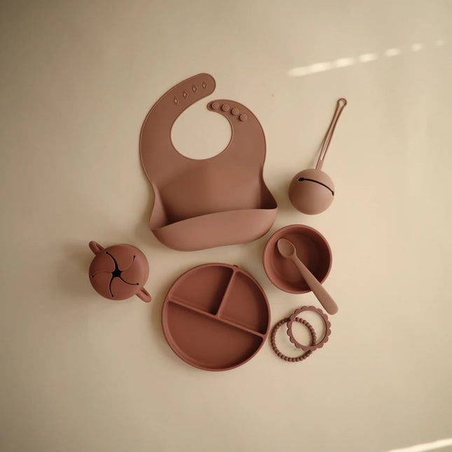 Mushie Baby Bakje Siliconen Woodchuck koop je bij Babywinkel