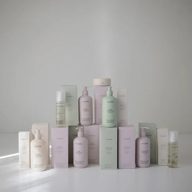 Mushie Baby Shampoo & Body Wash Fragance Free 400ml koop je bij Babywinkel