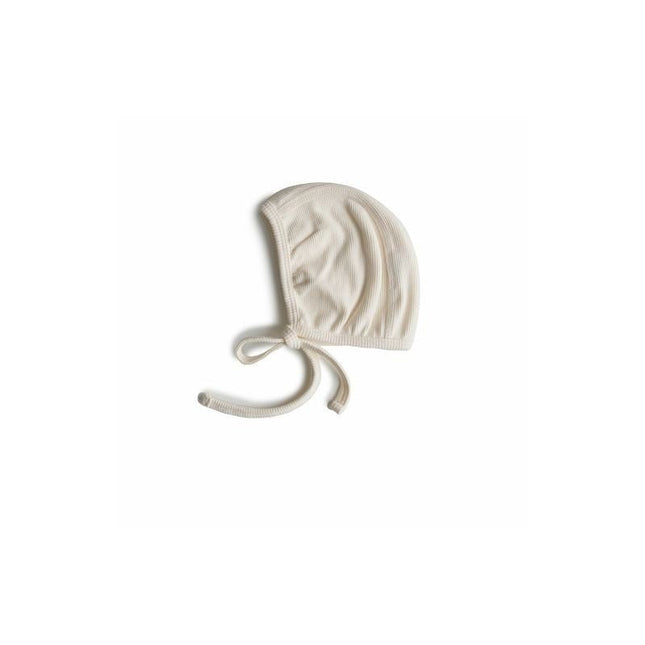 Mushie Babymutsje Bonnet Ivory koop je bij Babywinkel