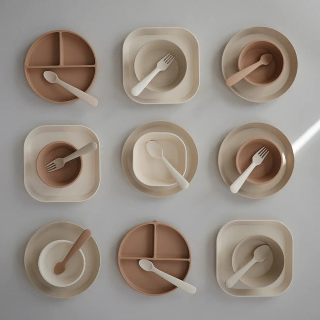 Mushie Bestekset Vanilla 2 - delig koop je bij Babywinkel